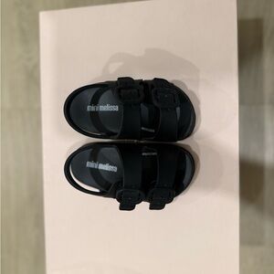 Mini Melissa Black Kids Sandals